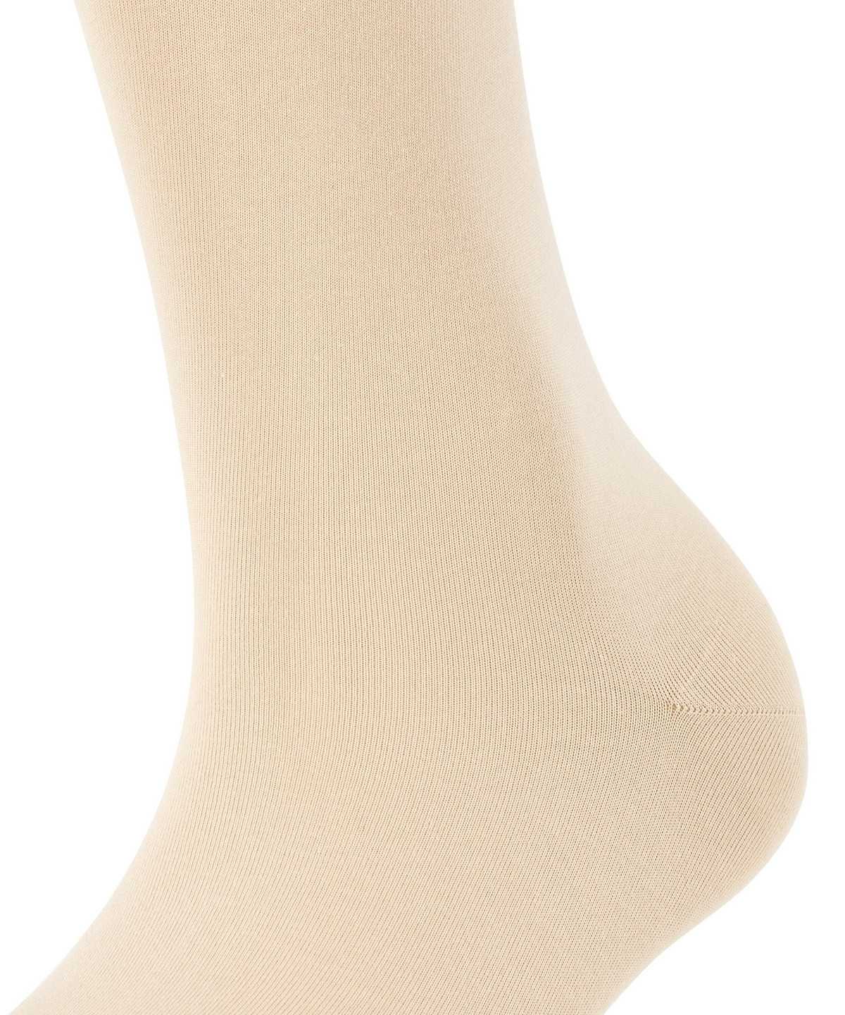 Falke Cotton Touch Knee-high Socks Zokni Női Bézs | PDUA-42051