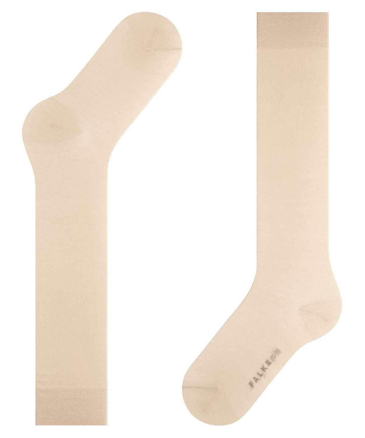 Falke Cotton Touch Knee-high Socks Zokni Női Bézs | PDUA-42051