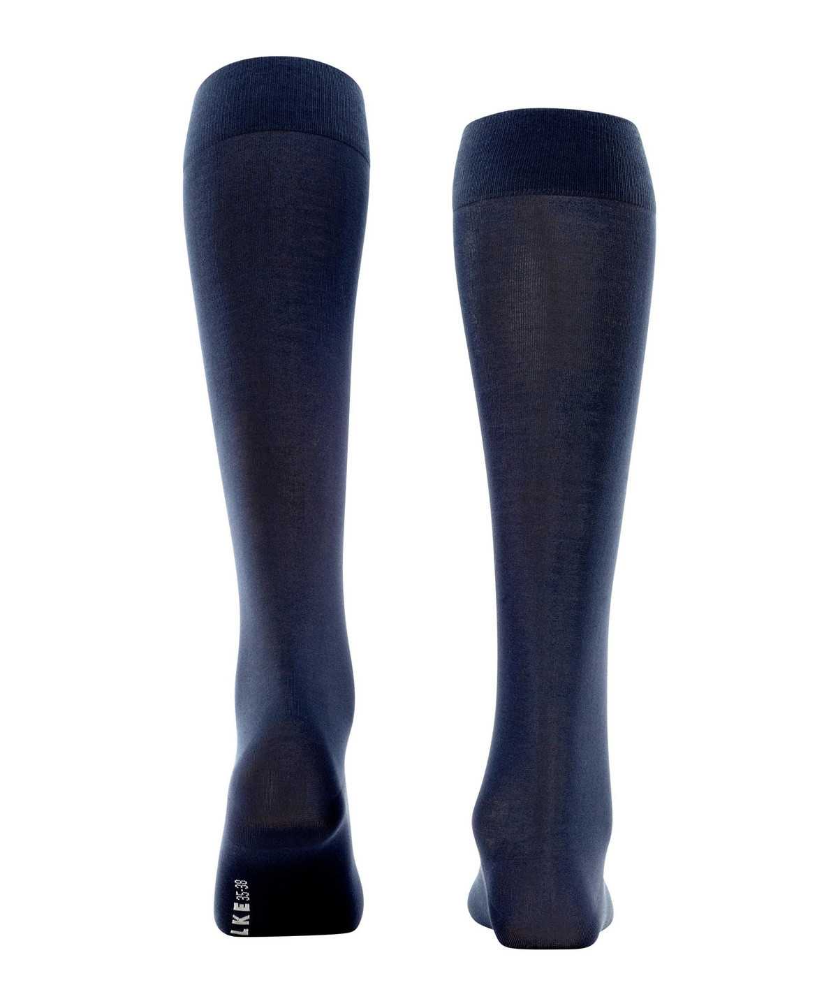 Falke Cotton Touch Knee-high Socks Zokni Női Kék | PQIZ-83460