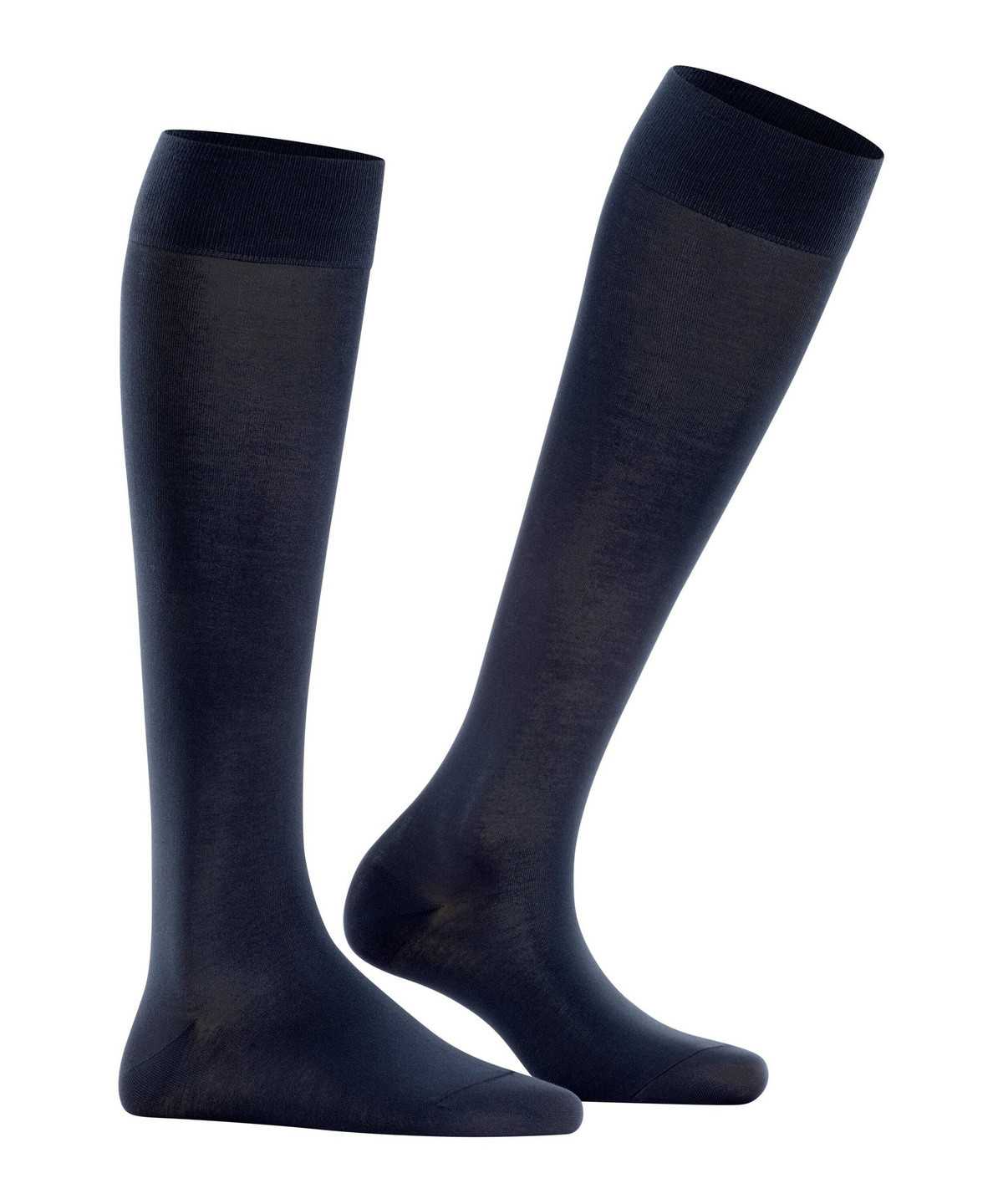 Falke Cotton Touch Knee-high Socks Zokni Női Kék | PQIZ-83460