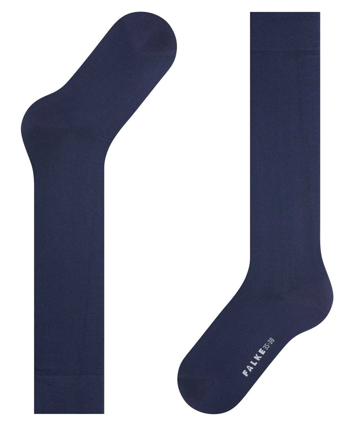 Falke Cotton Touch Knee-high Socks Zokni Női Kék | PQIZ-83460