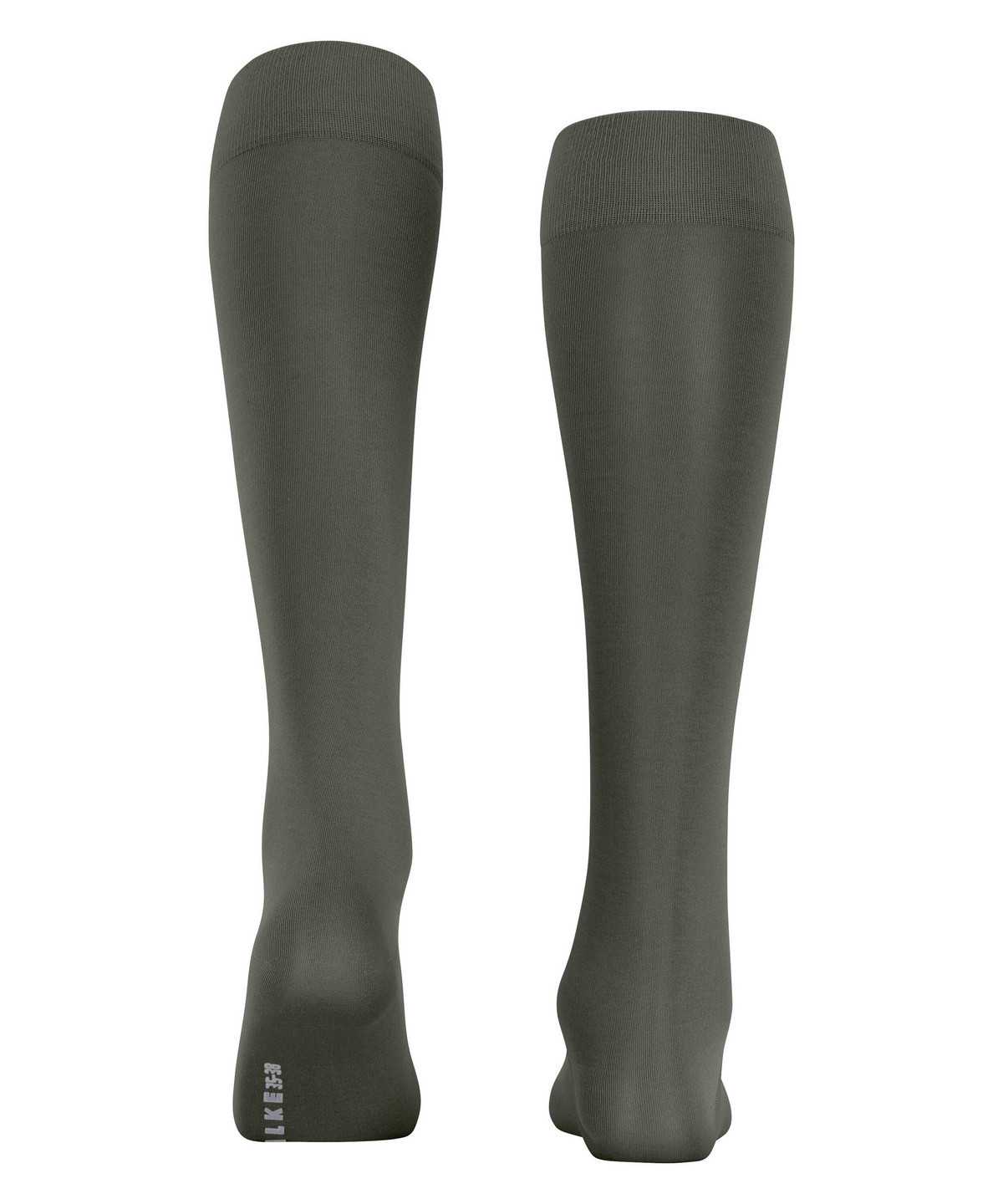 Falke Cotton Touch Knee-high Socks Zokni Női Zöld | BAUV-49627