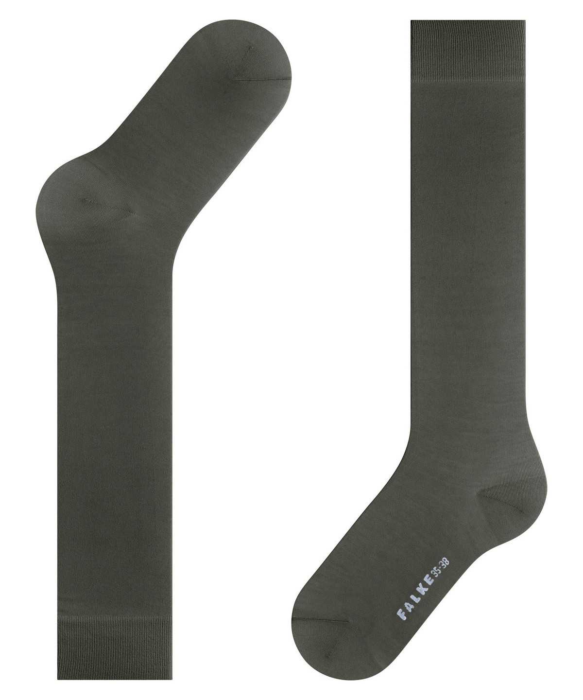 Falke Cotton Touch Knee-high Socks Zokni Női Zöld | BAUV-49627