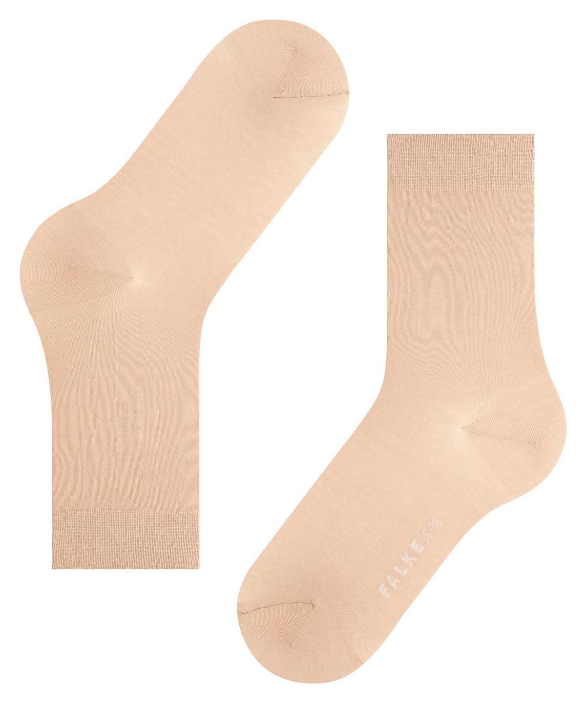 Falke Cotton Touch Socks Zokni Női Bézs | WVLM-15870