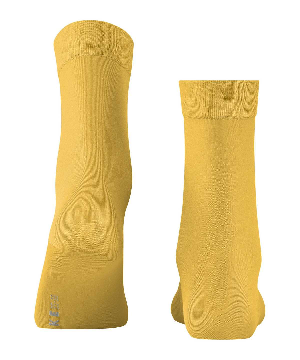 Falke Cotton Touch Socks Zokni Női Sárga | BNCH-97543