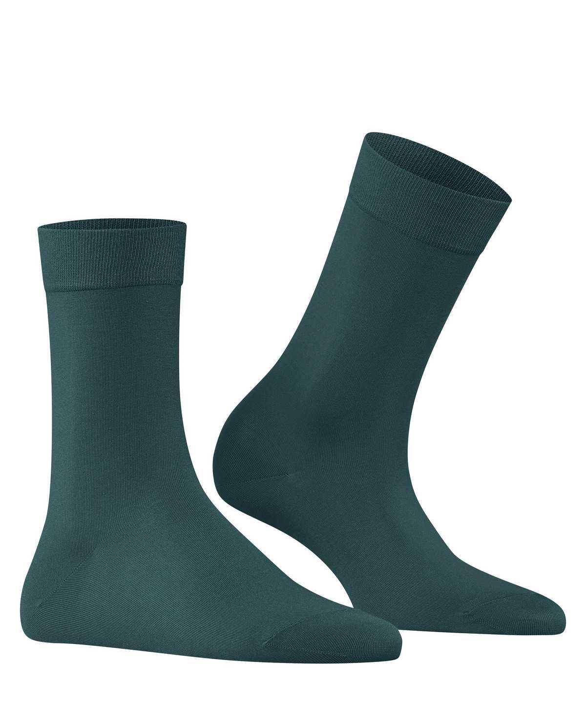 Falke Cotton Touch Socks Zokni Női Zöld | MGUK-09685