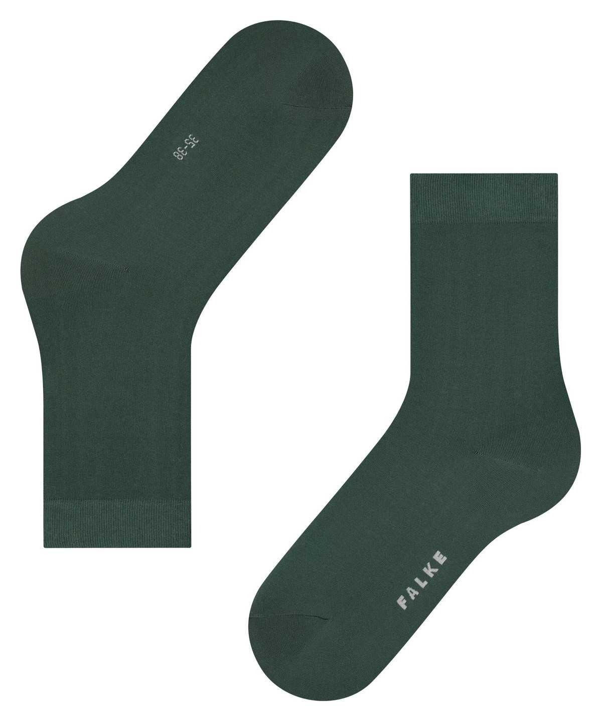 Falke Cotton Touch Socks Zokni Női Zöld | ZYMG-71058