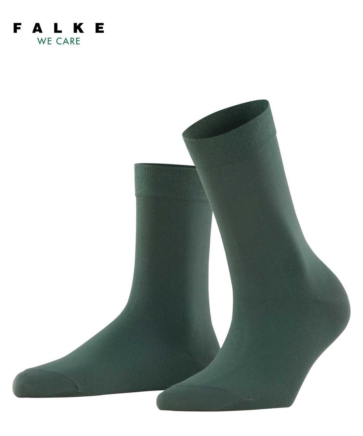 Falke Cotton Touch Socks Zokni Női Zöld | ZYMG-71058