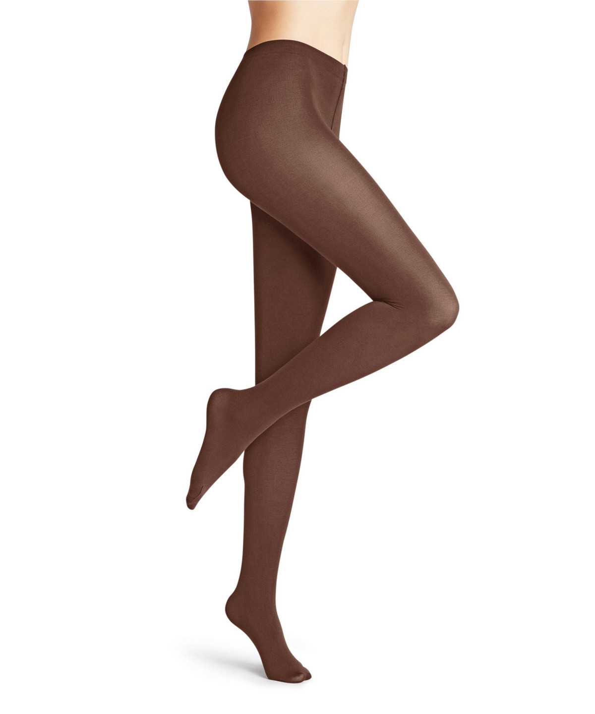 Falke Cotton Touch Tights Tights Női Barna | JVIS-53614