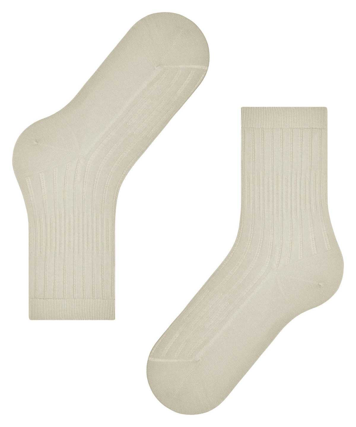 Falke Dash Rib Socks Zokni Női Bézs | BJEP-67893