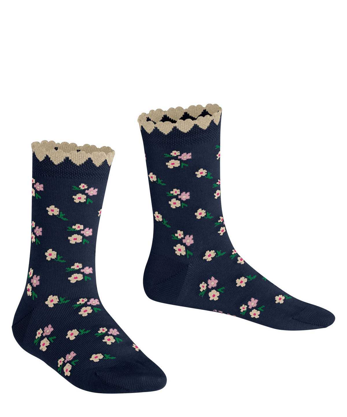 Falke Ditsy Flowers Socks Zokni Gyerek Kék | PKGW-04769