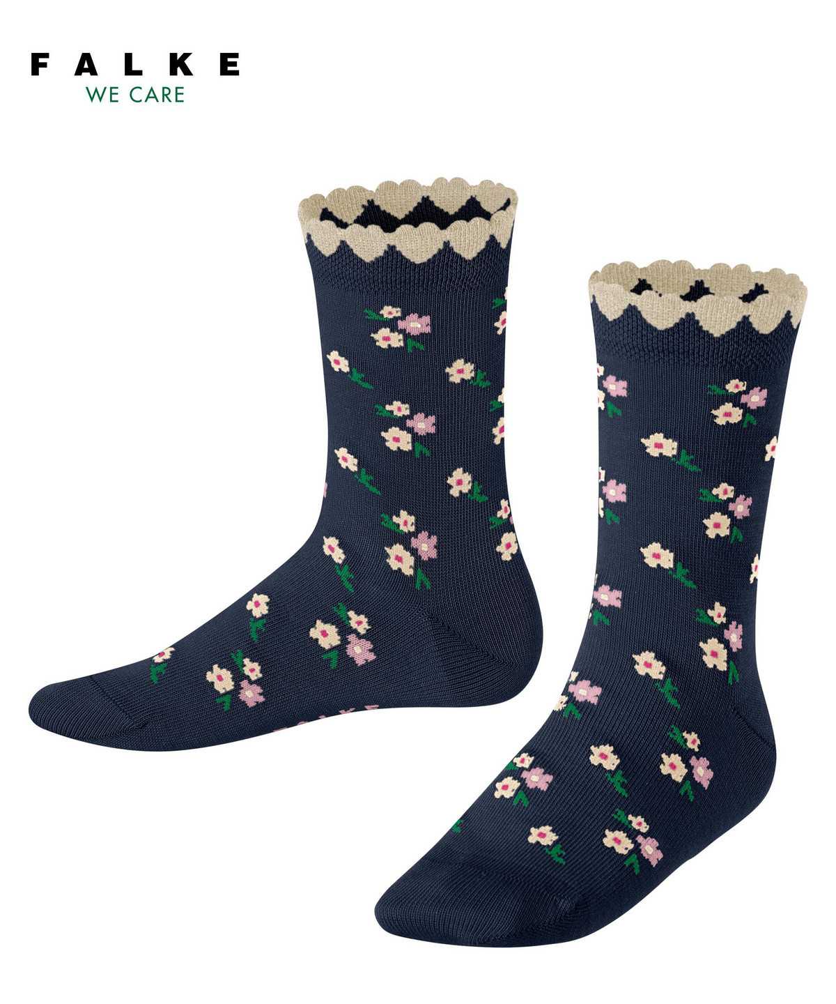 Falke Ditsy Flowers Socks Zokni Gyerek Kék | PKGW-04769