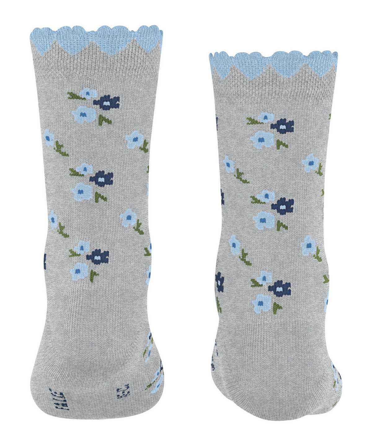 Falke Ditsy Flowers Socks Zokni Gyerek Szürke | HEMB-36089