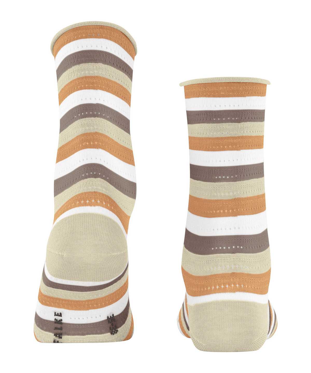 Falke Dopamine Stripe Socks Zokni Női Bézs | STAF-69057