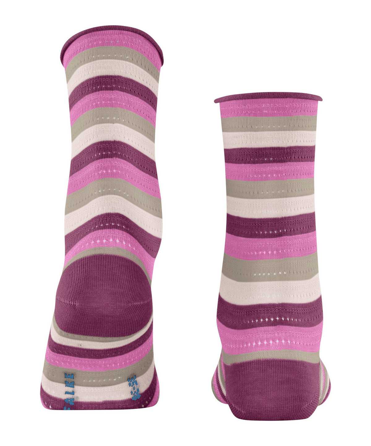 Falke Dopamine Stripe Socks Zokni Női Lila | KNWR-59346