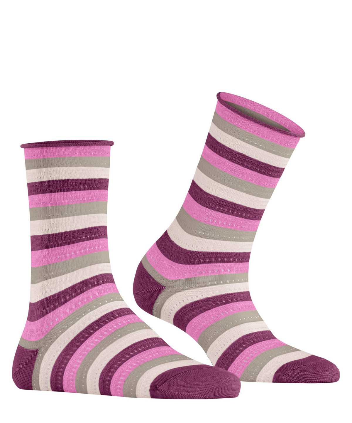 Falke Dopamine Stripe Socks Zokni Női Lila | KNWR-59346