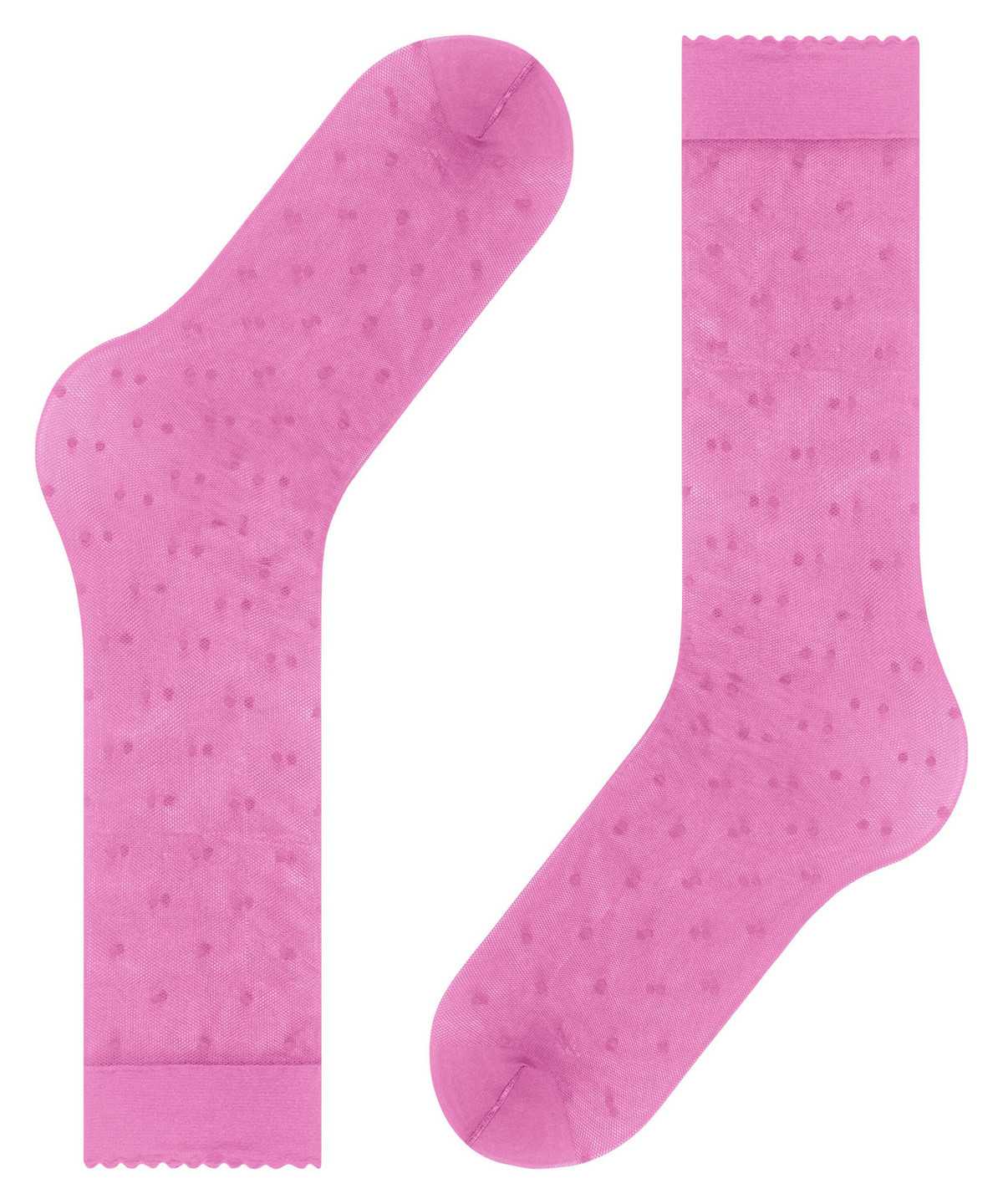 Falke Dot 15 DEN Knee-high Socks Zokni Női Piros | DLUT-63287