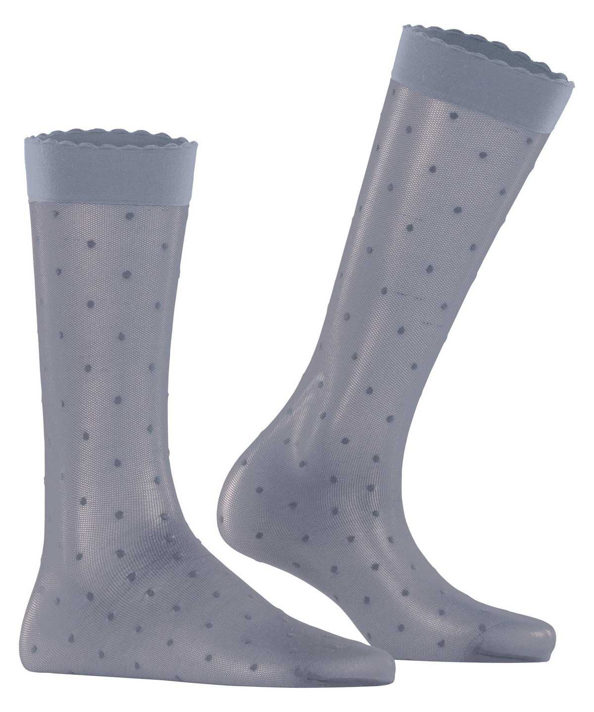 Falke Dot 15 DEN Knee-high Socks Zokni Női Szürke | KUBR-76154