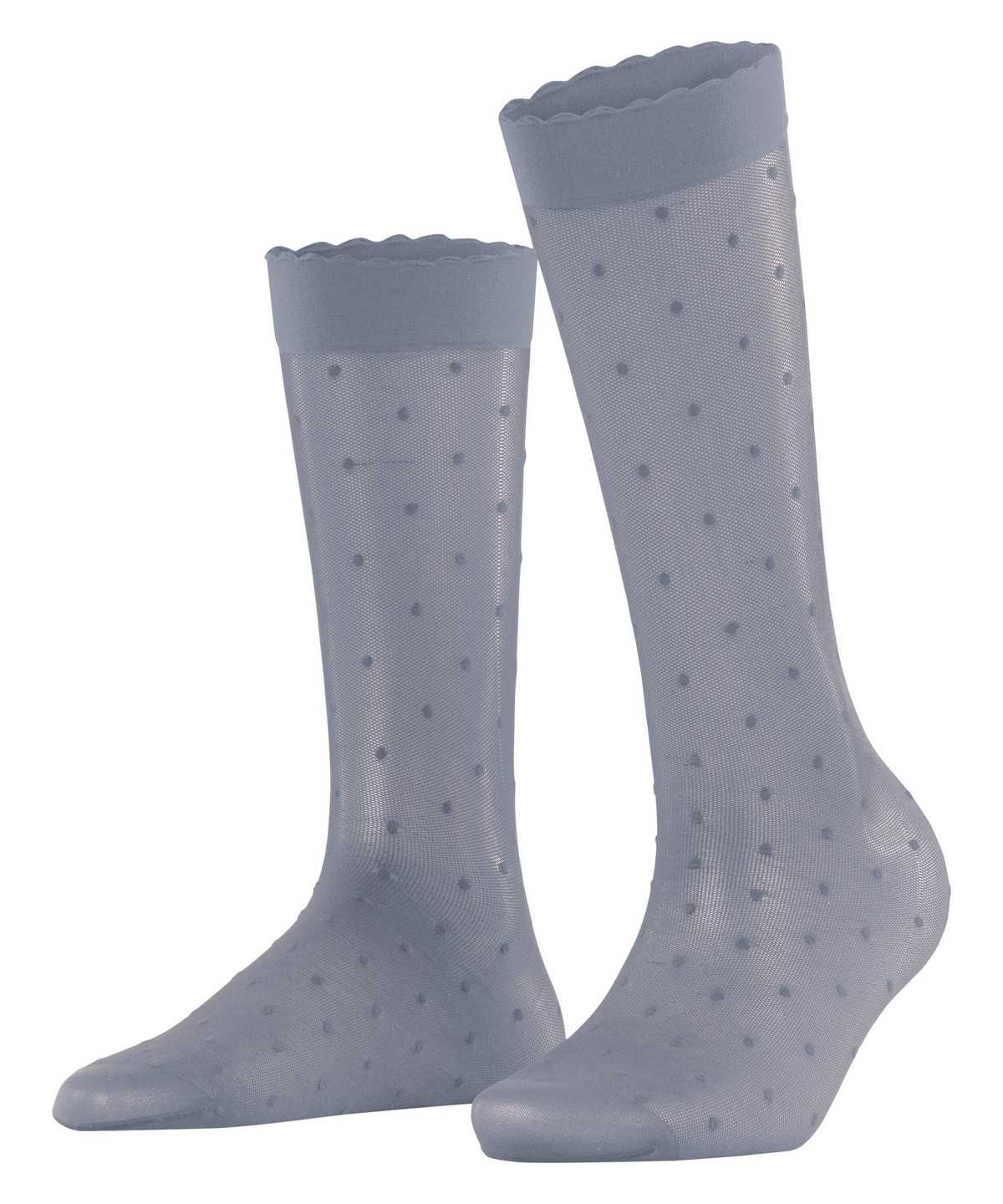 Falke Dot 15 DEN Knee-high Socks Zokni Női Szürke | KUBR-76154