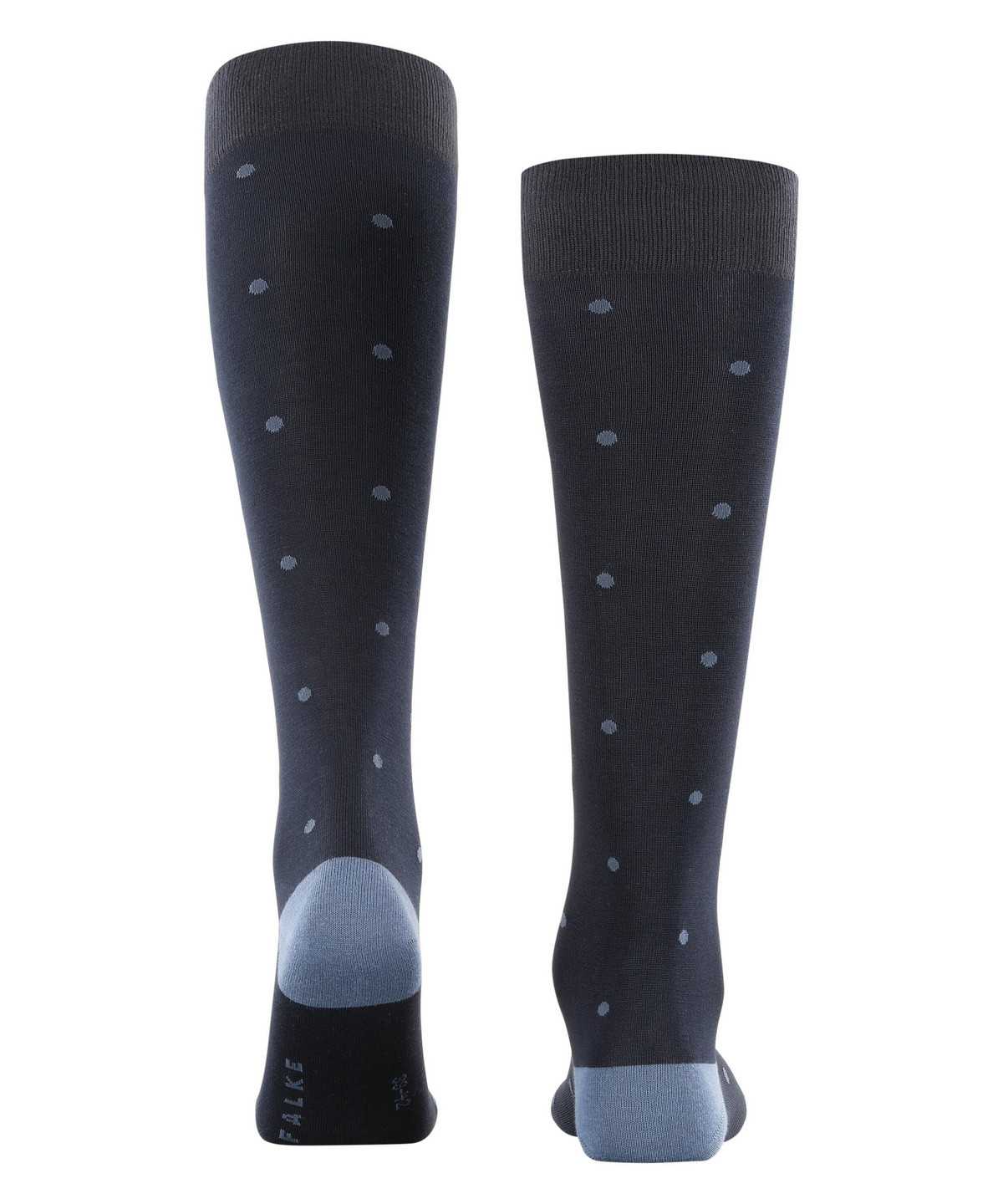 Falke Dot Knee-high Socks Zokni Férfi Kék | DWRN-37290