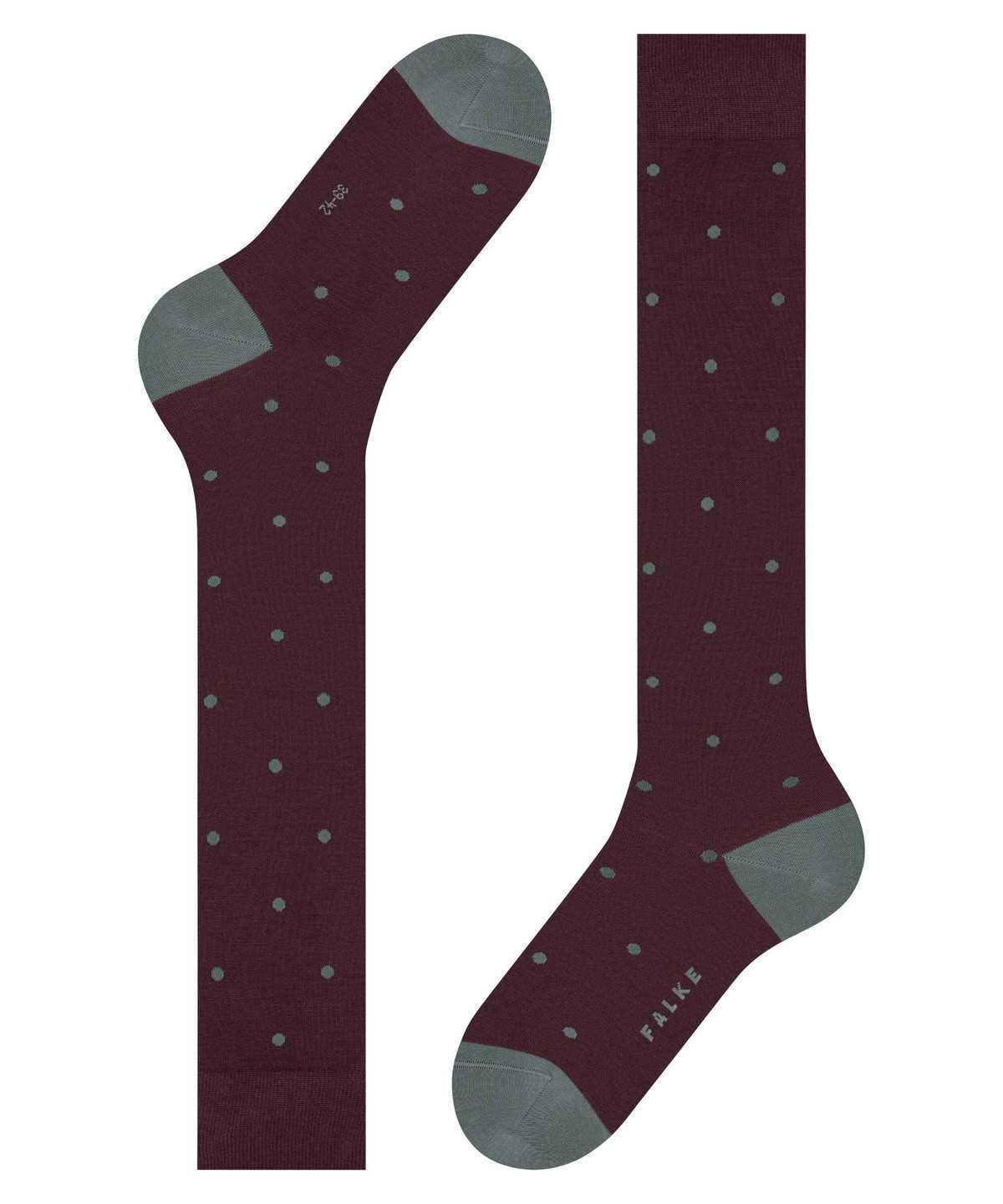 Falke Dot Knee-high Socks Zokni Férfi Piros | LANV-08734