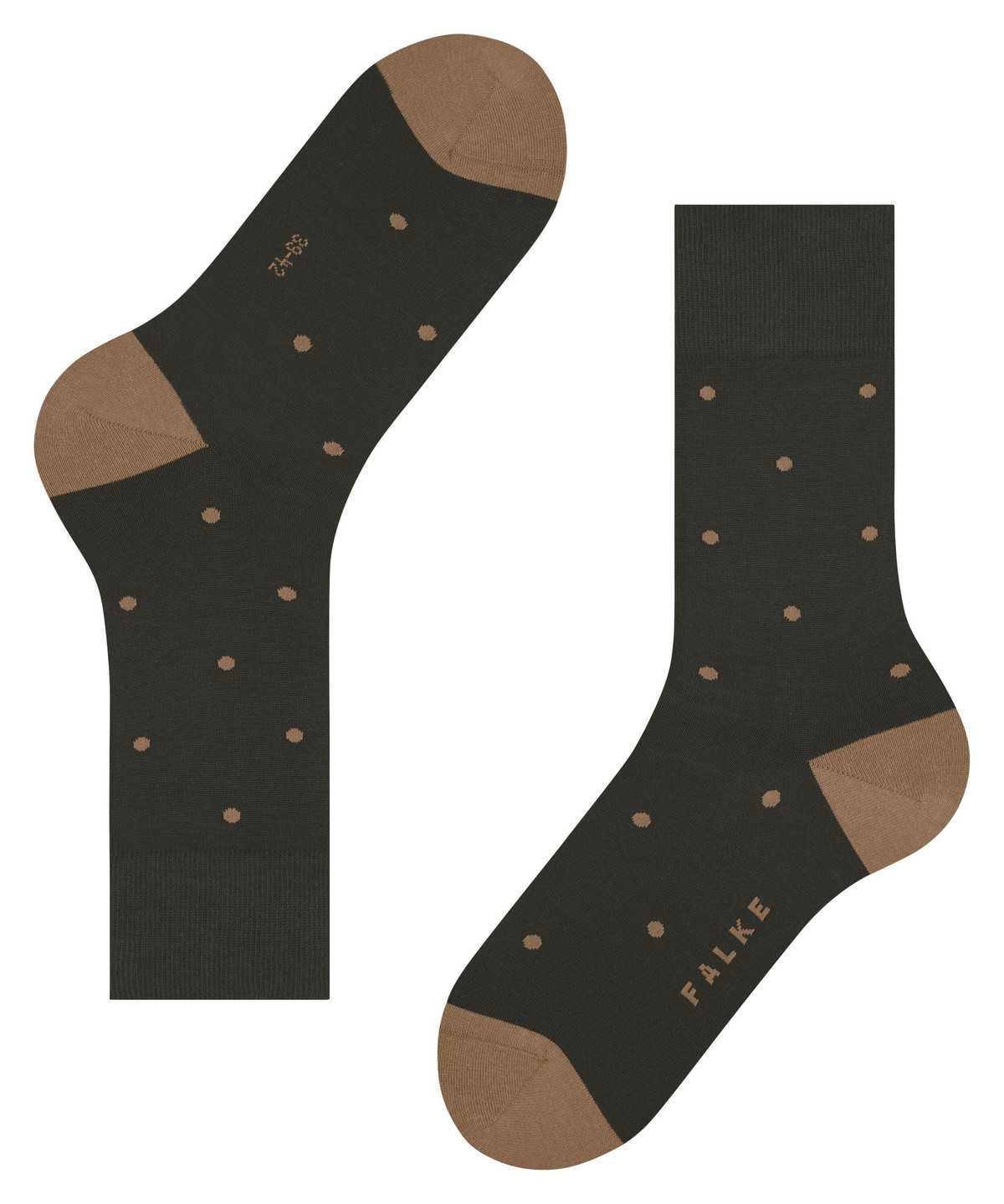 Falke Dot Socks Zokni Férfi Barna | EKRX-74163