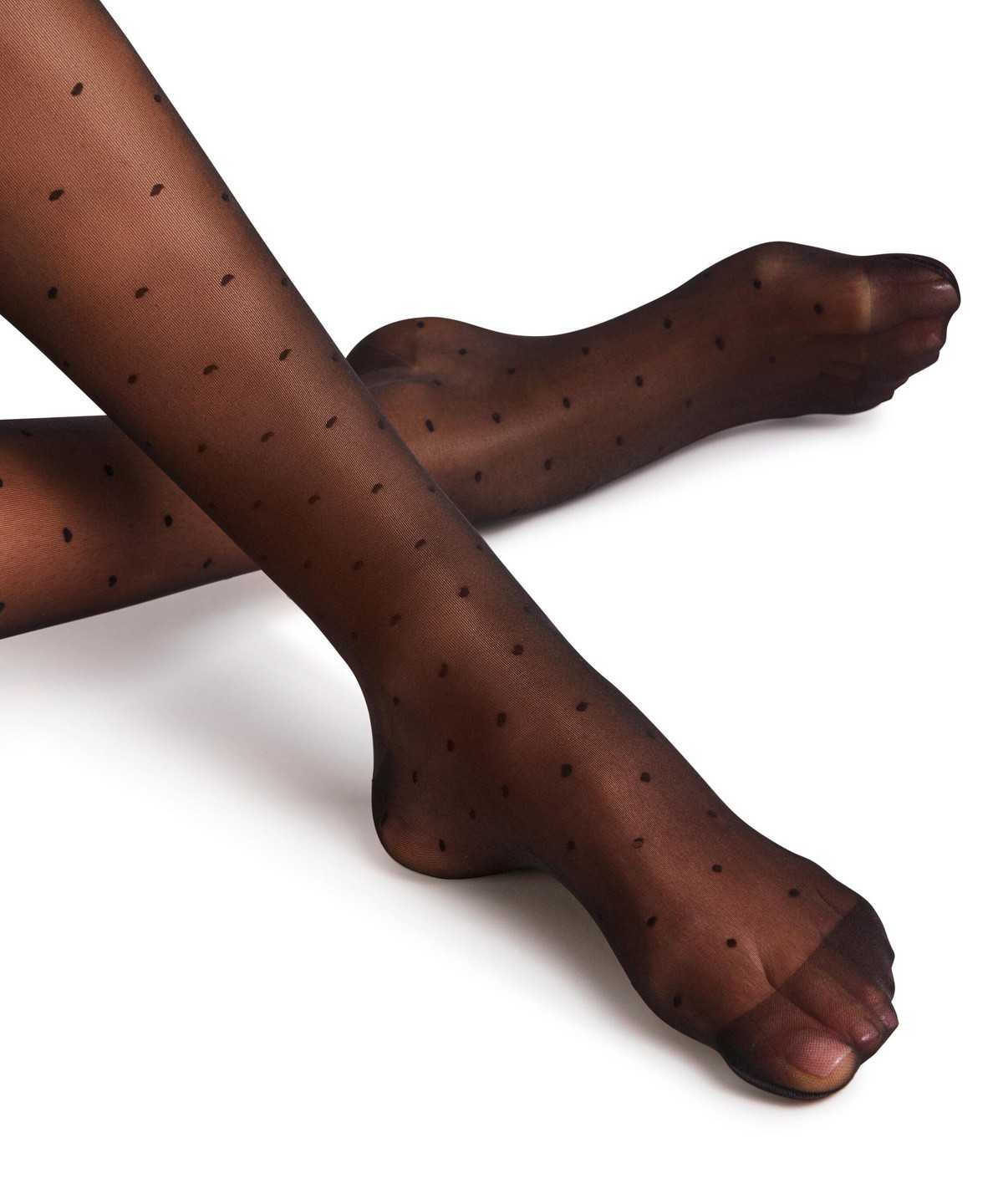 Falke Dot Vitalize 20 DEN Tights Tights Női Fekete | PIXC-35879