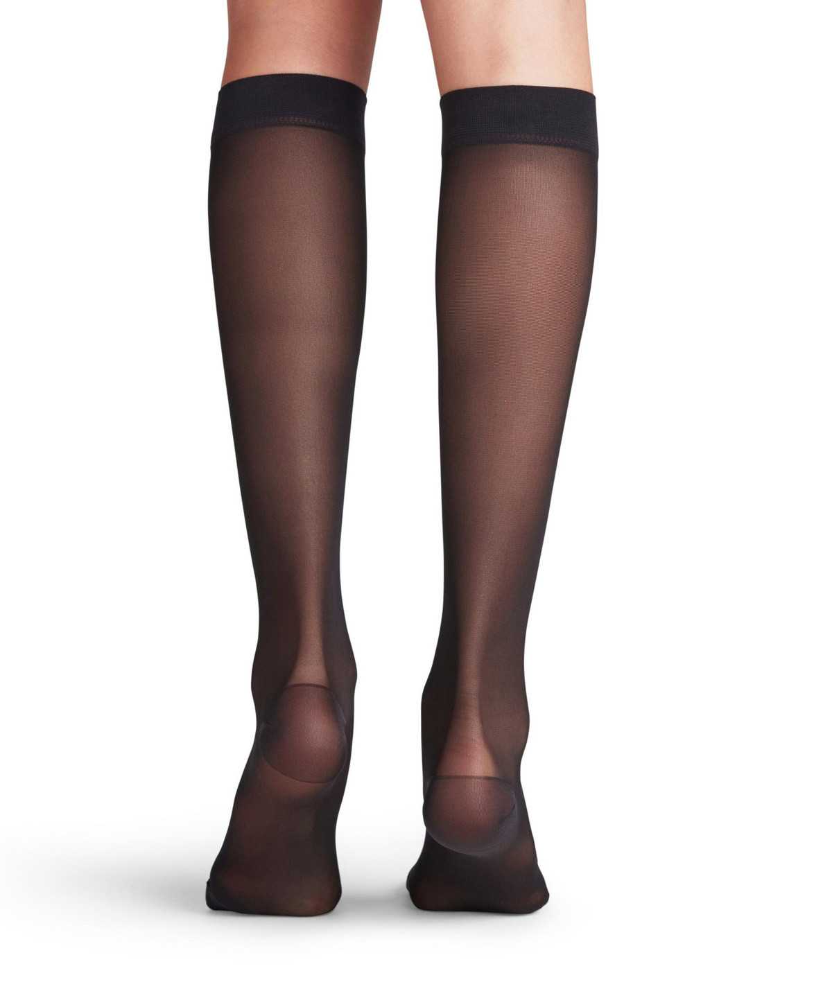 Falke Energize 30 DEN Knee-high Socks Zokni Női Fekete | PILZ-85392