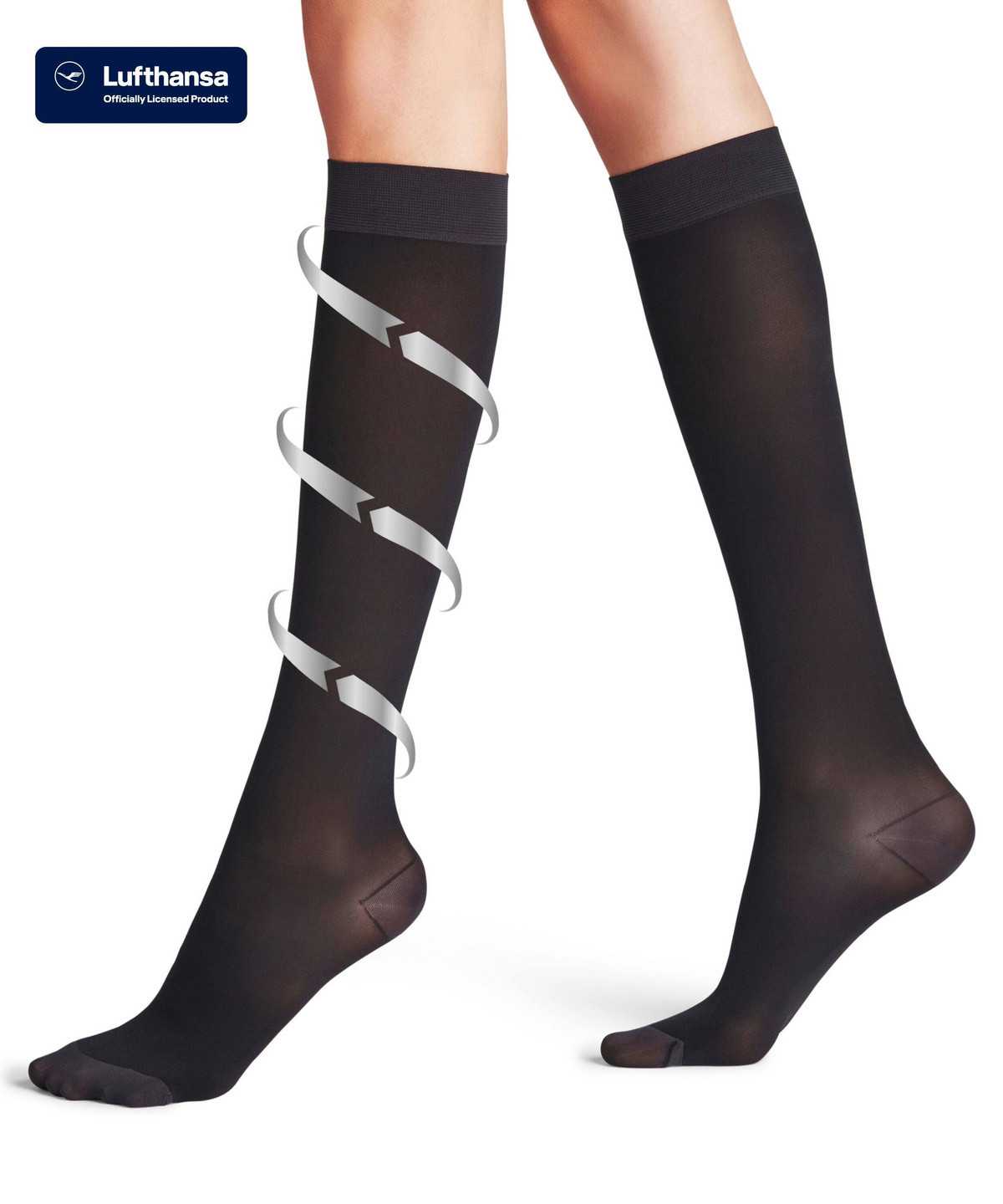 Falke Energize 50 DEN Knee-high Socks Zokni Női Fekete | OQKM-52486