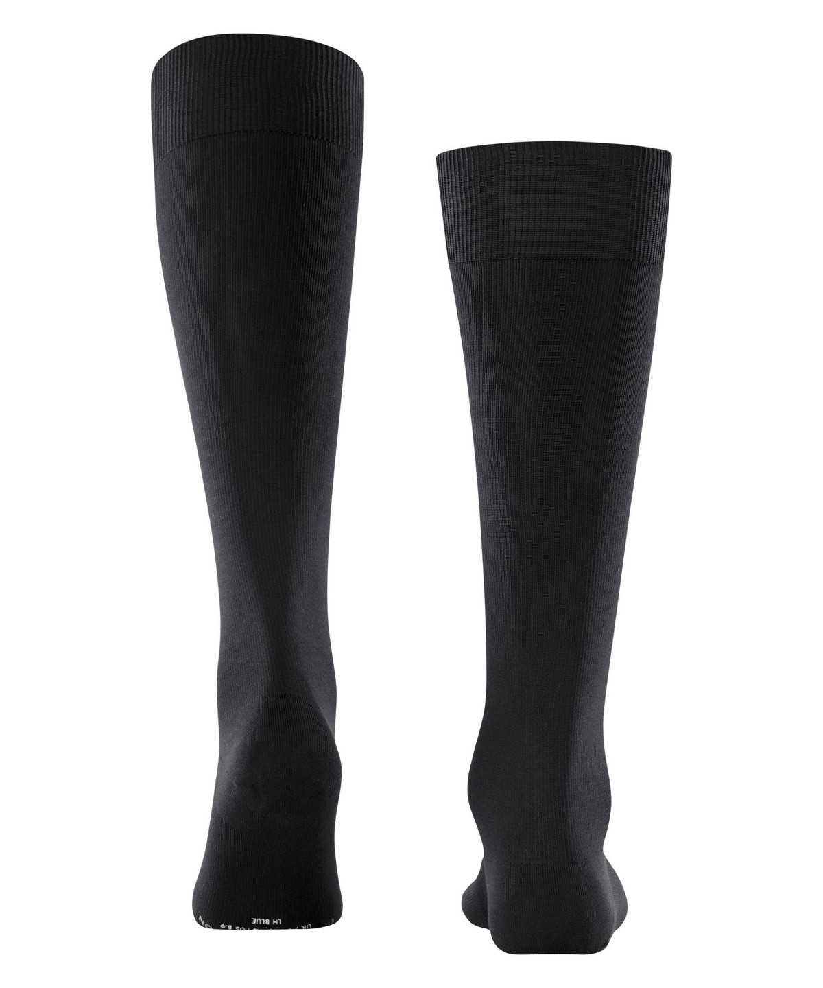 Falke Energizing Cotton Knee-high Socks Zokni Férfi Fekete | JWLK-41637