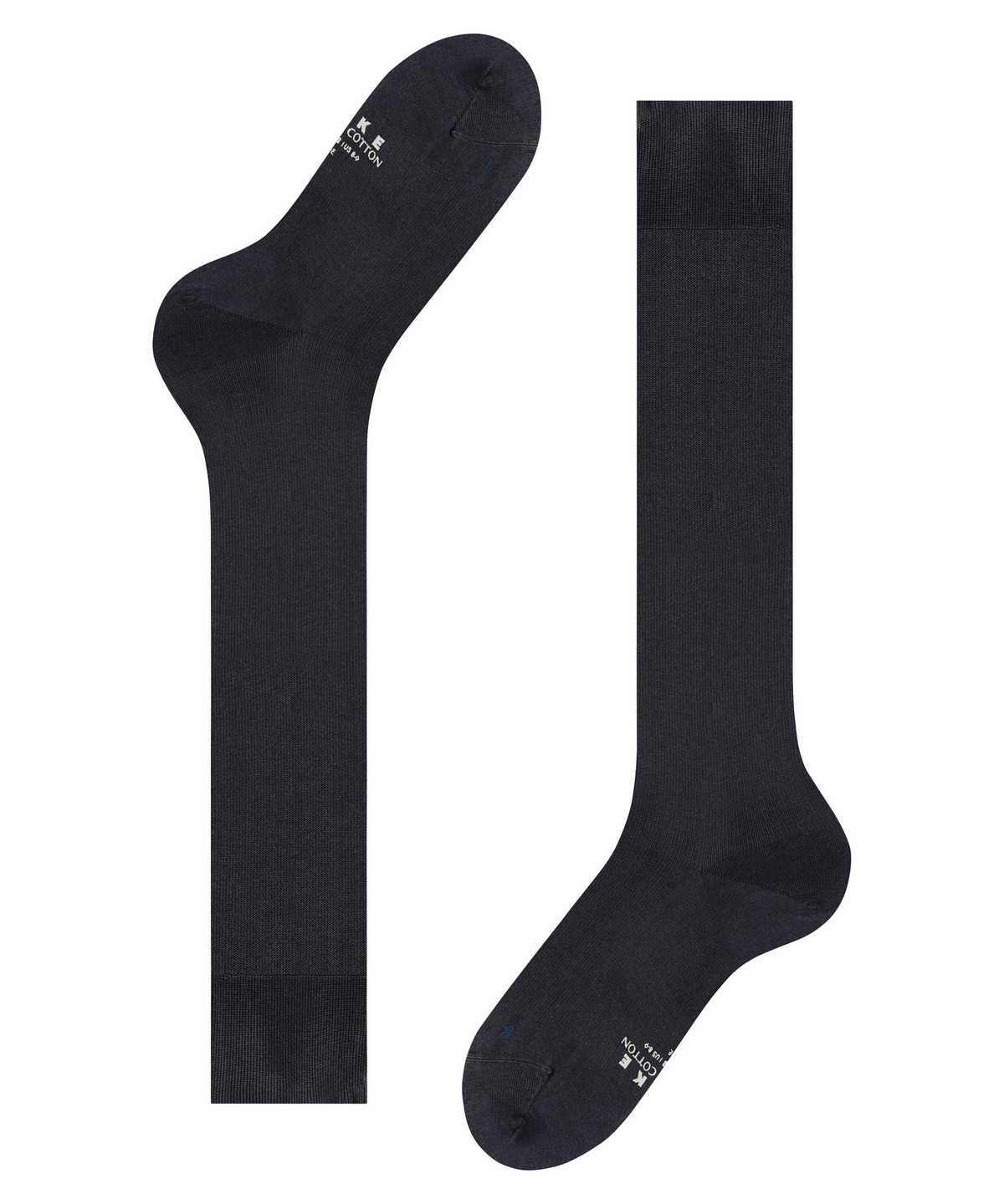 Falke Energizing Cotton Knee-high Socks Zokni Férfi Kék | ONSU-14352