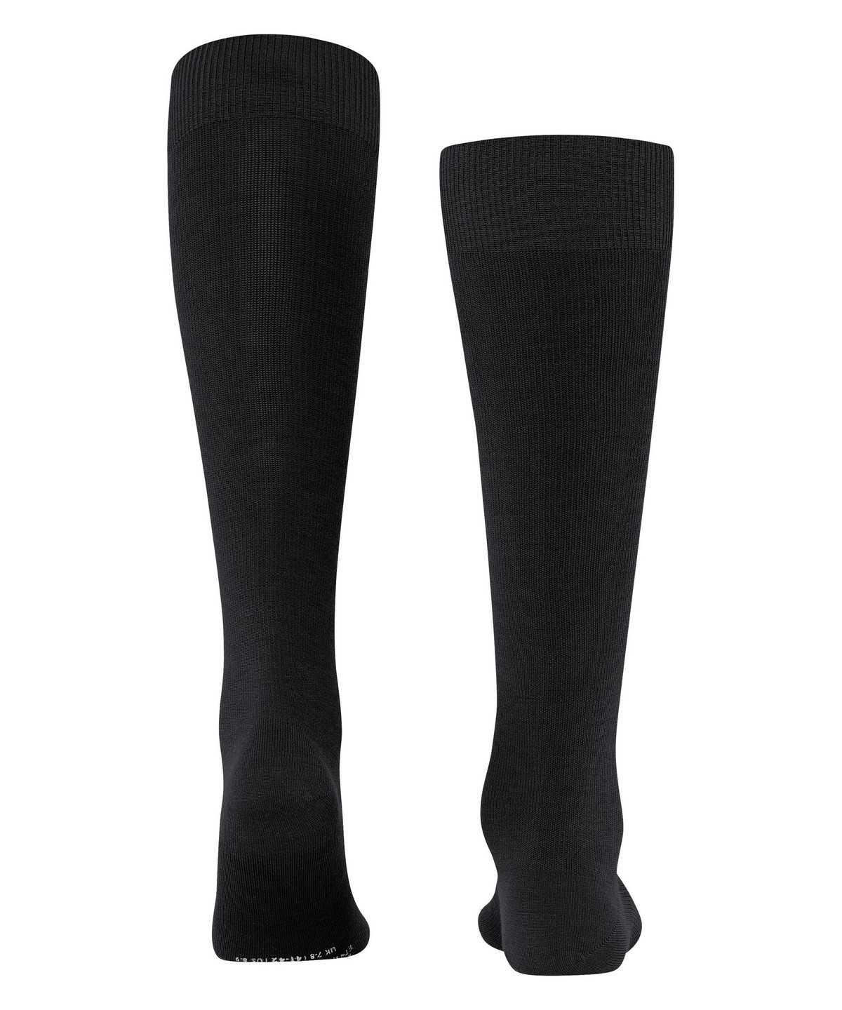 Falke Energizing Wool Knee-high Socks Zokni Férfi Fekete | AVDR-82639