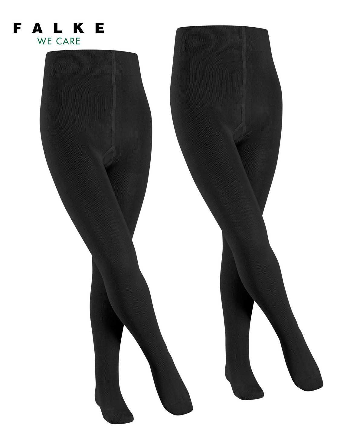 Falke Family 2-Pack Tights Tights Gyerek Fekete | FCXV-51348