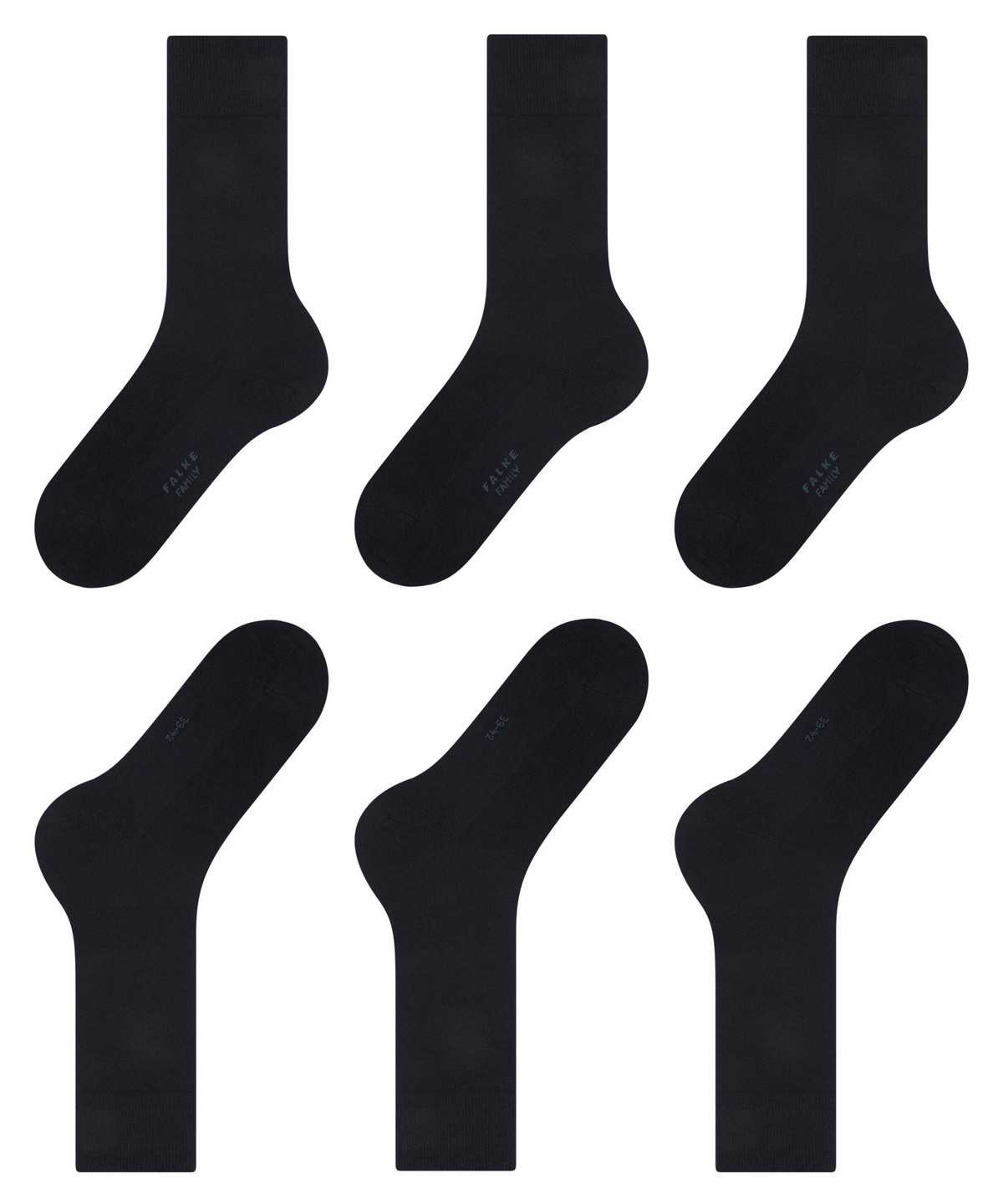 Falke Family 3-Pack Socks Zokni Férfi Kék | ZTVJ-53406