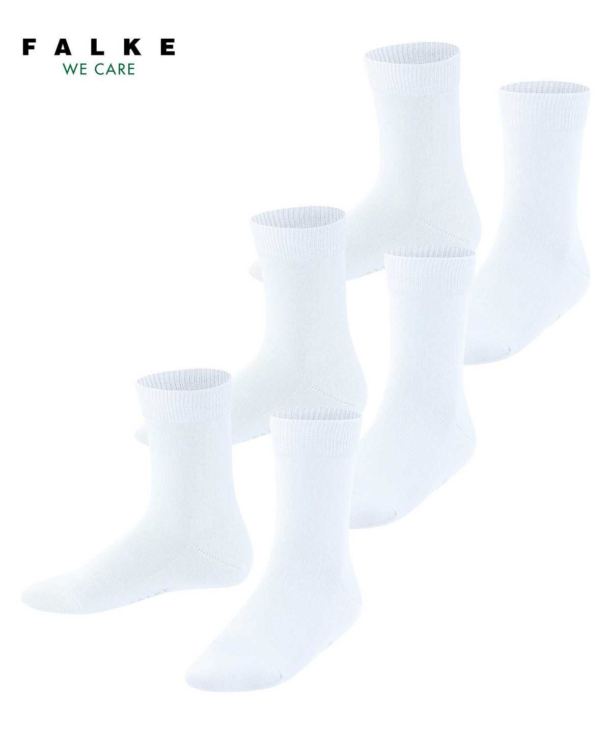 Falke Family 3-Pack Socks Zokni Gyerek Fehér | EXNS-70128