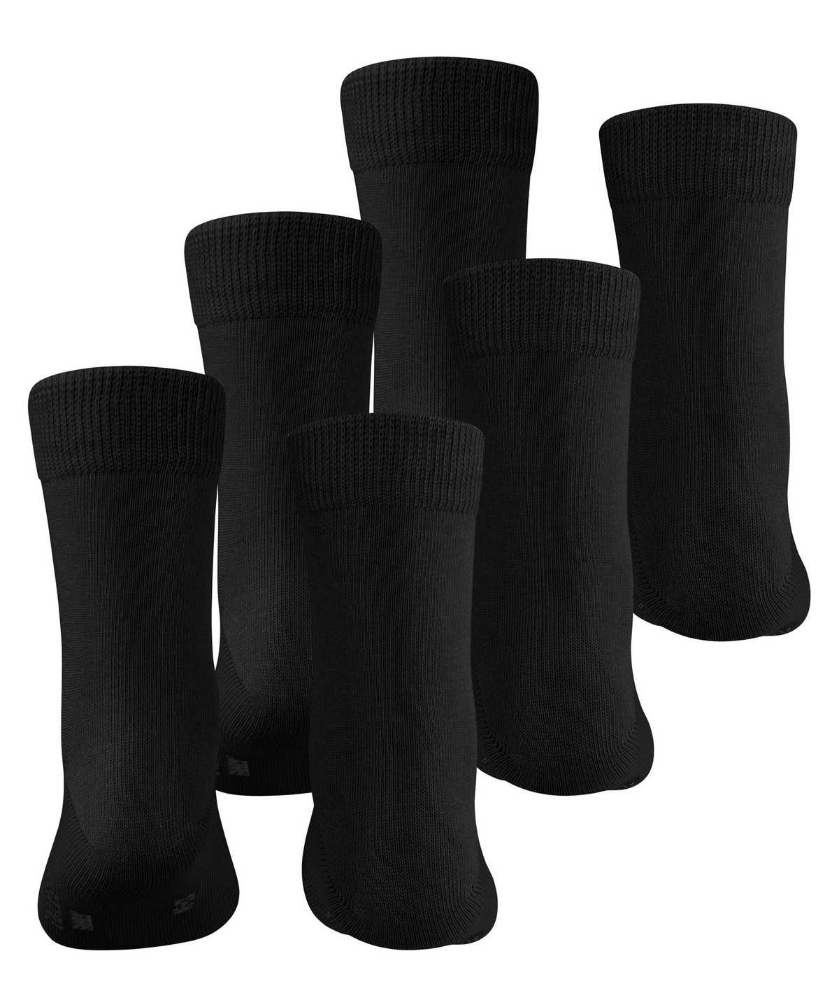 Falke Family 3-Pack Socks Zokni Gyerek Fekete | FTCV-53804