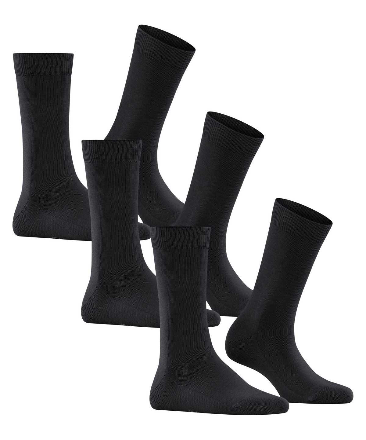 Falke Family 3-Pack Socks Zokni Női Fekete | MGIX-61475