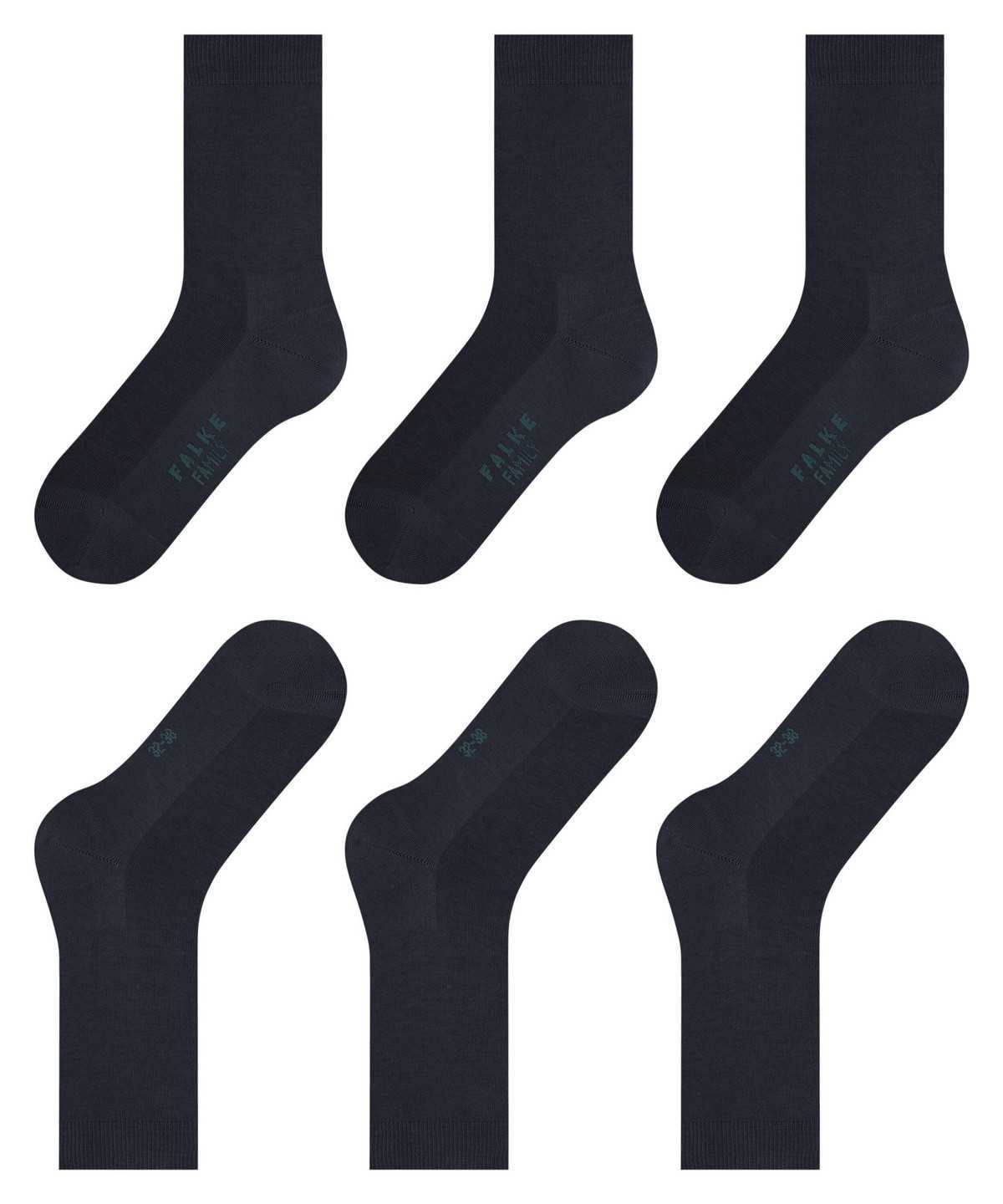 Falke Family 3-Pack Socks Zokni Női Kék | ROLT-84761