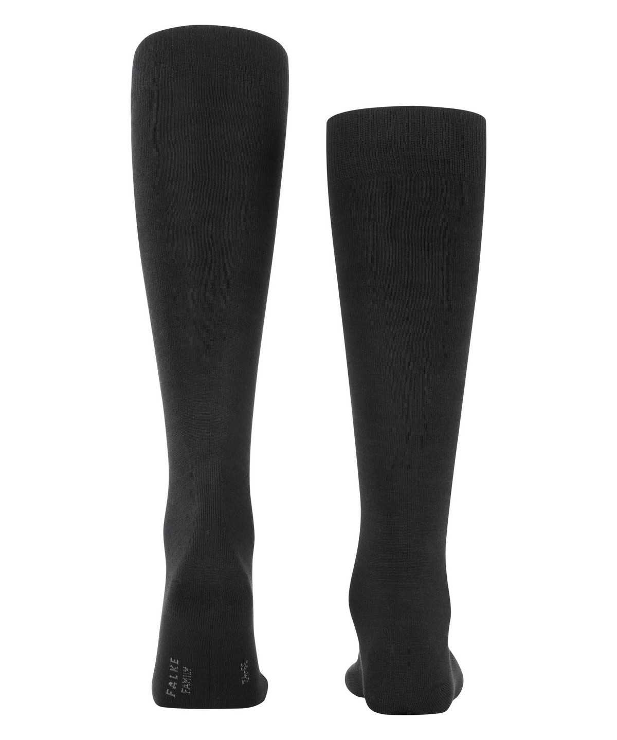 Falke Family Knee-high Socks Zokni Férfi Fekete | GSBM-35106