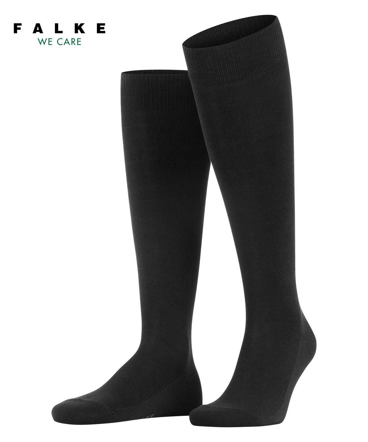 Falke Family Knee-high Socks Zokni Férfi Fekete | GSBM-35106