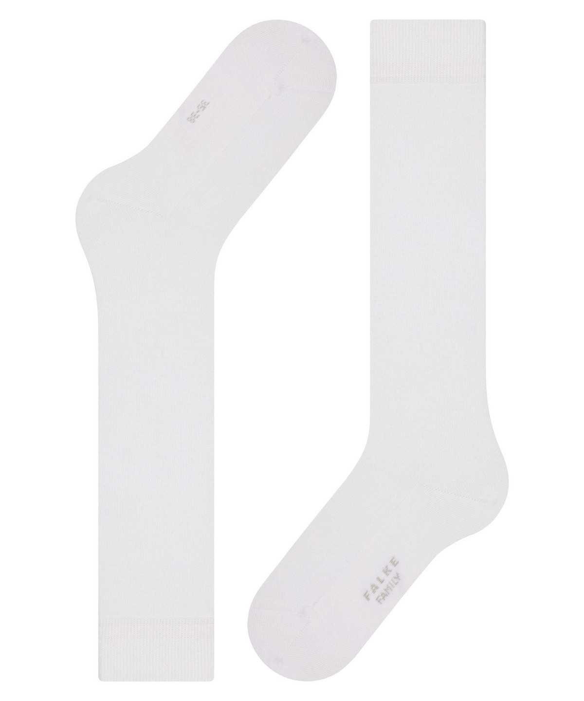 Falke Family Knee-high Socks Zokni Női Fehér | IUSN-54968