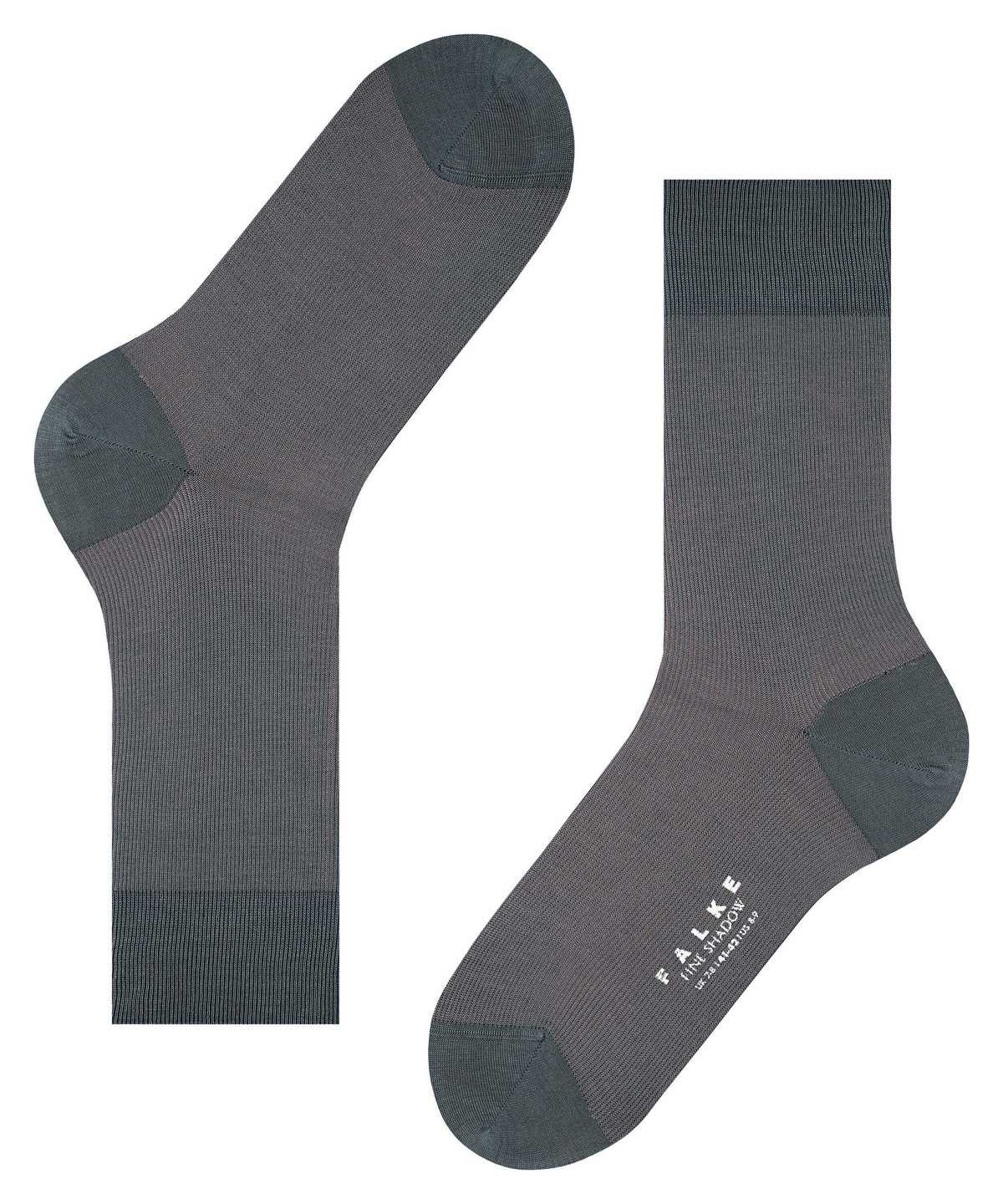 Falke Fine Shadow Socks Zokni Férfi Szürke | EHYN-42395