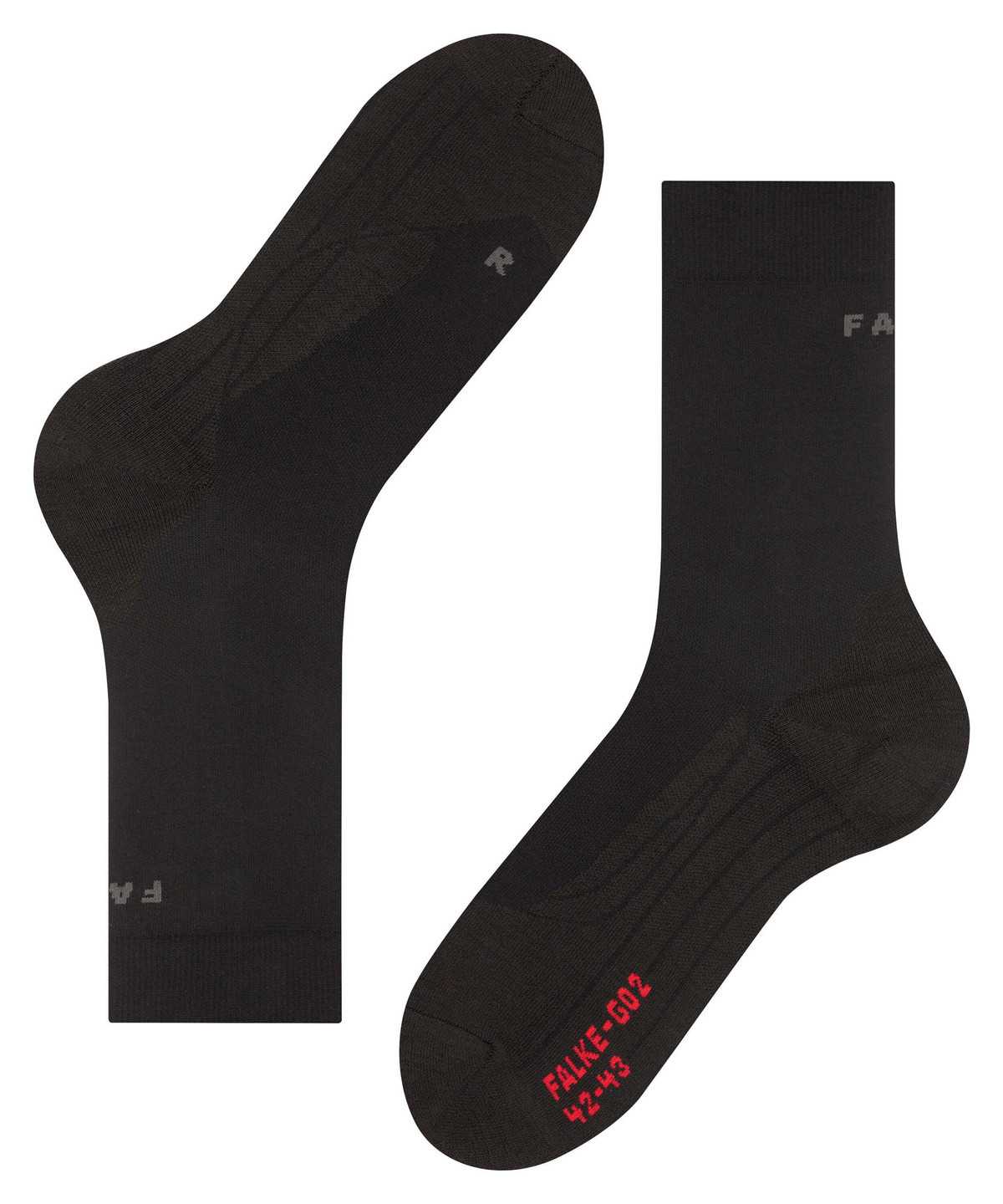 Falke GO2 Golf Socks Zokni Férfi Fekete | GEFD-61497