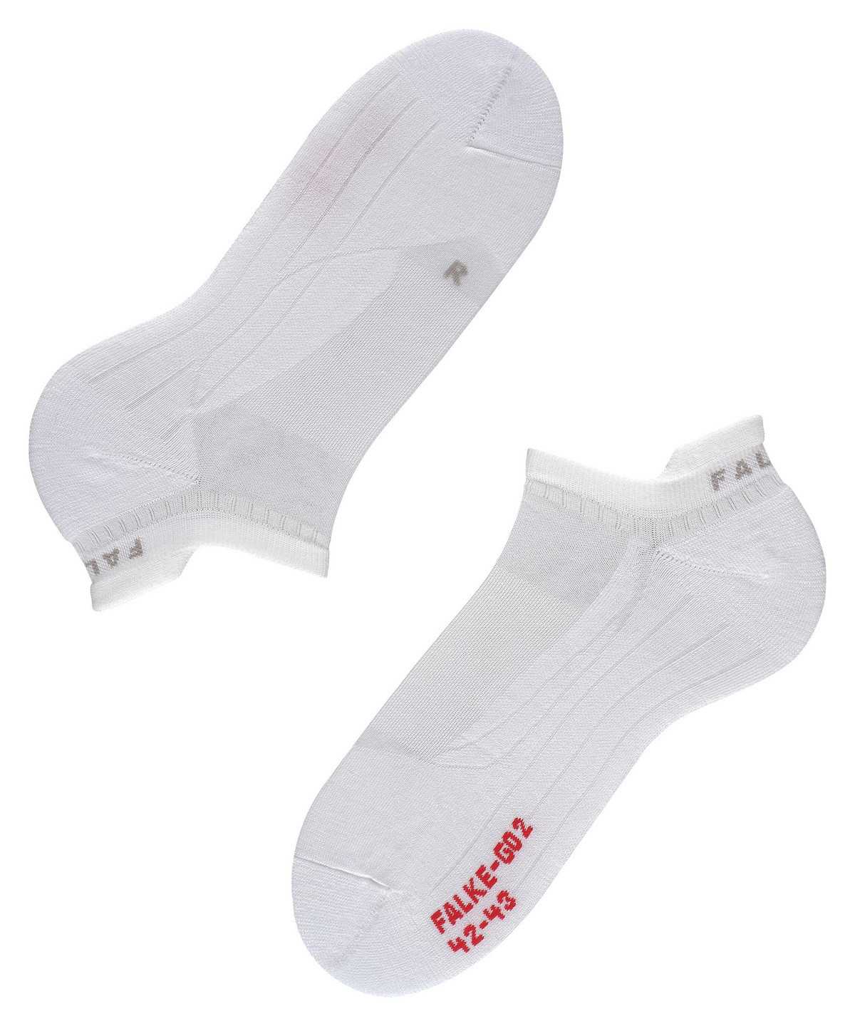 Falke GO2 Invisible Golf Invisibles No Show Socks Férfi Fehér | BWKZ-30561