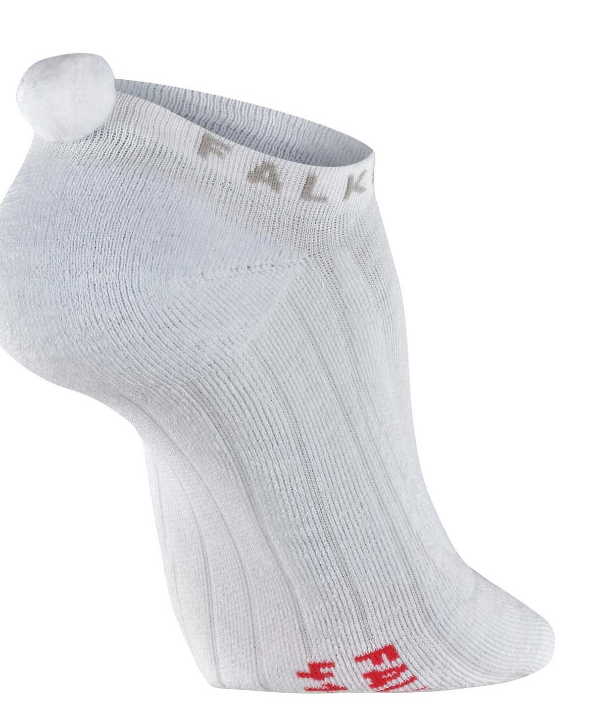 Falke GO2 Pompom Golf Invisibles Sports Socks Női Fehér | WQMI-47352