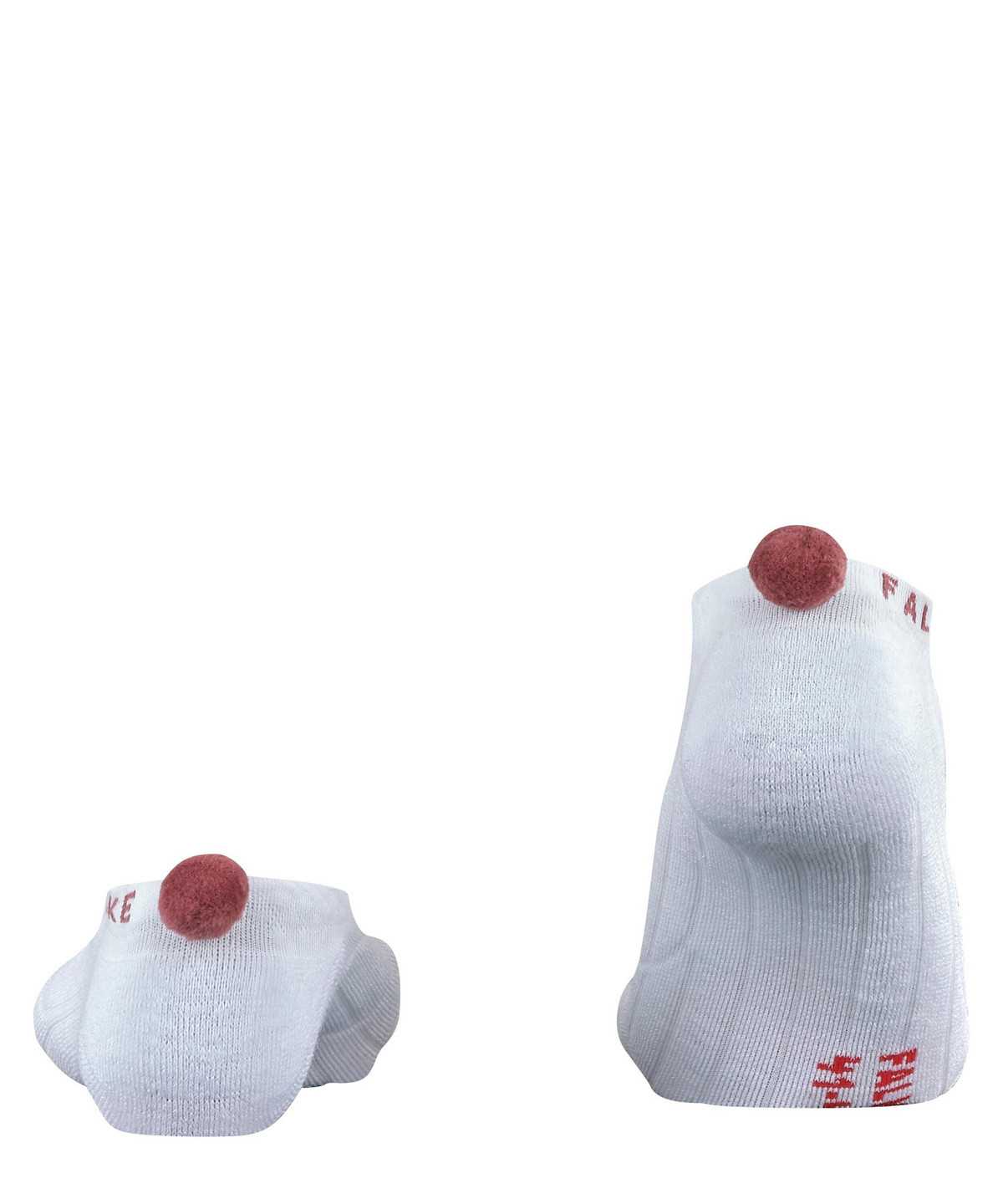 Falke GO2 Pompom Golf Invisibles Sports Socks Női Fehér | RVID-16578