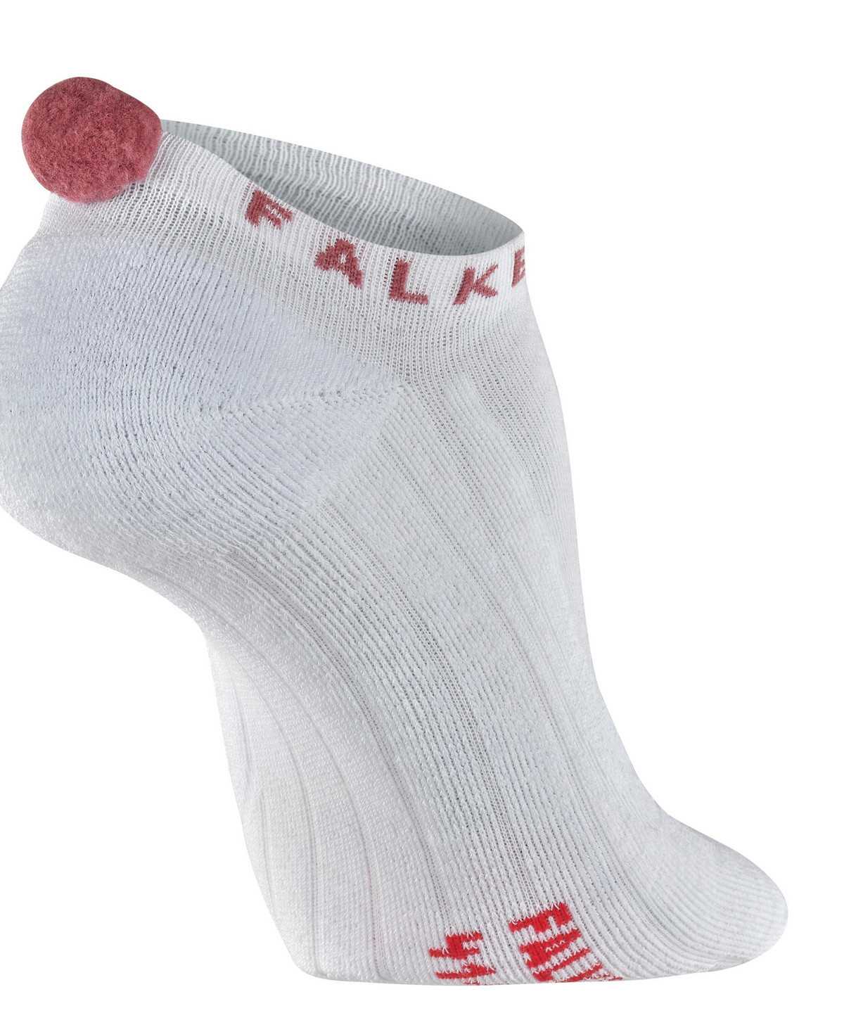 Falke GO2 Pompom Golf Invisibles Sports Socks Női Fehér | RVID-16578