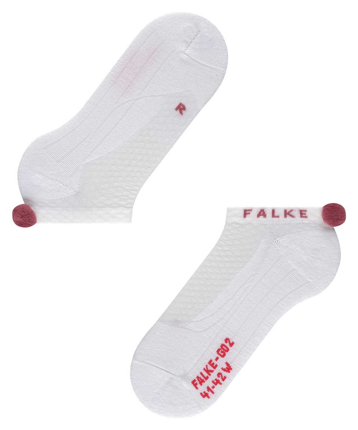 Falke GO2 Pompom Golf Invisibles Sports Socks Női Fehér | RVID-16578