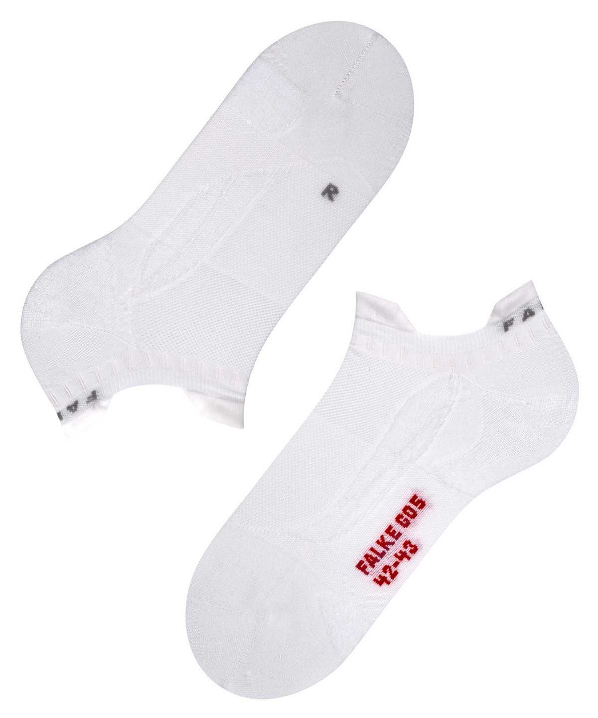 Falke GO5 Invisible Golf Invisibles No Show Socks Férfi Fehér | SKHG-36905