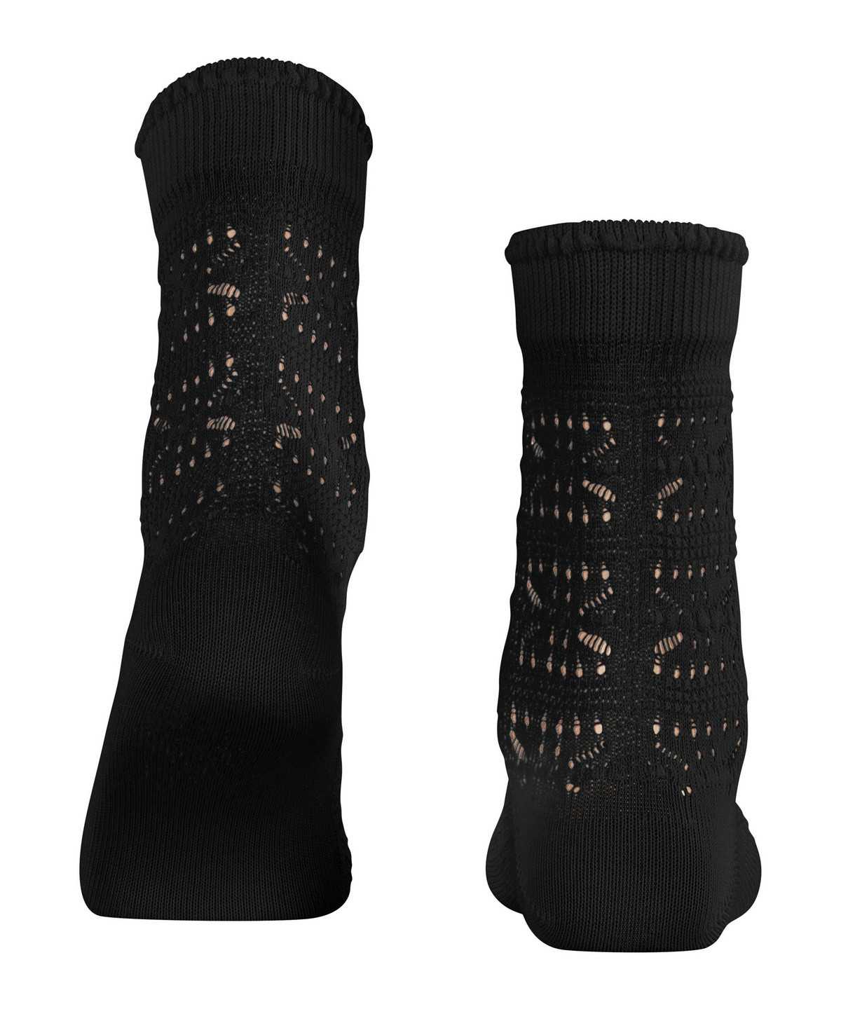 Falke Granny Square Socks Zokni Női Fekete | PORL-04283